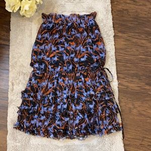 Kanvas Zebra Strapless Dress